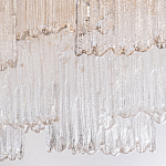 Люстра подвесная прямоугольная из рифленого стекла Fluted Glass Chandelier варинант исполнения - 1 | Loft Concept в Брянске