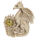 Часы в виде дракона Light Gold Dragon Clock варинант исполнения - 1 | Loft Concept в Брянске