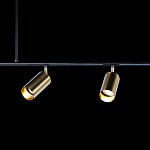 Люстра линейная с 5-ю цилиндрическими плафонами цвета латунь TRIBES CHANDELIER варинант исполнения - 5 | Loft Concept в Брянске