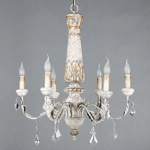 Люстра Vintage Wood Chandelier