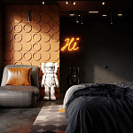 Гипсовая 3D панель с принтографией PM-105 варинант исполнения - 1 | Loft Concept в Брянске