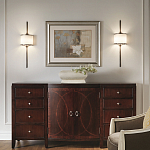 Бра вертикальное с белым полукруглым плафоном и длинным стержнем L Kichler варинант исполнения - 2 | Loft Concept в Брянске