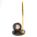 Часы настольные с ручкой из натурального камня Stone Clock варинант исполнения - 13 | Loft Concept в Брянске