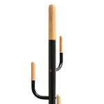 Напольная вешалка из металла и дерева Polly Floor Hanger варинант исполнения - 2 | Loft Concept в Брянске