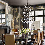 Обои ручная роспись в стиле Арт-деко Symphony Original colourway on Arkose silk dupion варинант исполнения - 2 | Loft Concept в Брянске