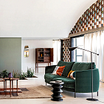 Торшер с поворотным плафоном Aracea Black Floor Lamp варинант исполнения - 11 | Loft Concept в Брянске