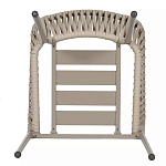 Стул серо-бежевый с декоративным плетением на спинке и подлокотниках Chair Weave варинант исполнения - 7 | Loft Concept в Брянске