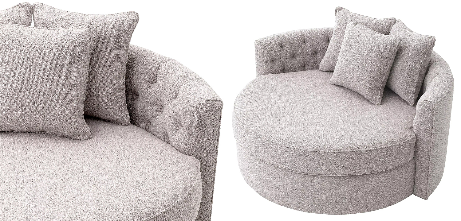 Диван Eichholtz Sofa Carlita Bouclé Grey Диван Eichholtz Sofa Carlita Bouclé Grey - Loft-Concept в Брянске