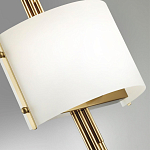 Бра с изогнутым плафоном на бронзовом основании с вертикальным декором из металлических трубок Sohne варинант исполнения - 8 | Loft Concept в Брянске