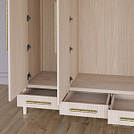 Большой Шкаф Primo Светлый дуб с 3 дверьми и 3 выдвижными ящиками варинант исполнения - 4 | Loft Concept в Брянске