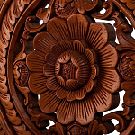 Панно из дерева круглое Flower Panel With Trees варинант исполнения - 2 | Loft Concept в Брянске