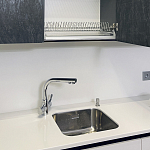 Угловой кухонный гарнитур Жемчужный белый Серый Clarke Kitchen Set White Grey варинант исполнения - 7 | Loft Concept в Брянске