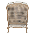 Кресло со спинкой из ротанга Ellie Rattan Armchair beige print flax варинант исполнения - 2 | Loft Concept в Брянске