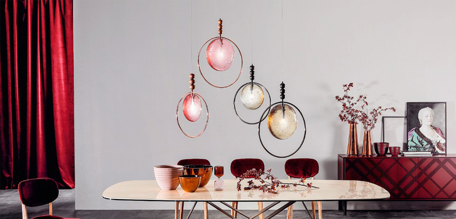 Подвесной светильник c цветным стеклом Tonin Casa Lampada Dreamy Подвесной светильник c цветным стеклом Tonin Casa Lampada Dreamy - Loft-Concept в Брянске