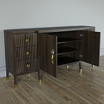 Большой Комод-буфет Elsa Dreams Walnut с ящиками варинант исполнения - 5 | Loft Concept в Брянске