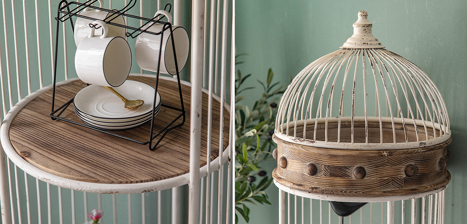 Стеллаж клетка Cage Rack White Provence Стеллаж клетка Cage Rack White Provence - Loft-Concept в Брянске