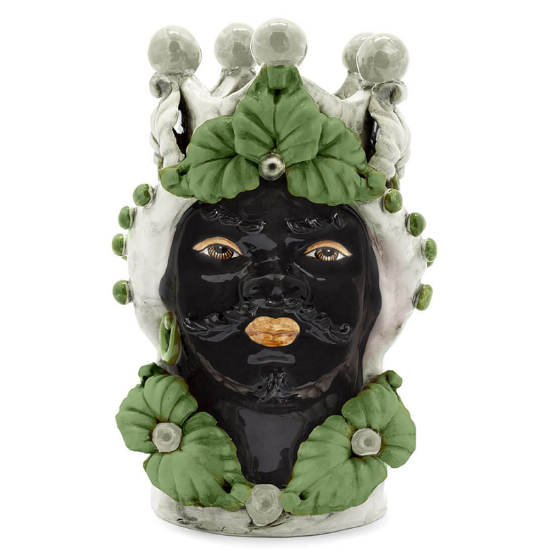 Ваза VASE MORO MAN EVE Green Зеленый Ваза VASE MORO MAN EVE Green Зеленый в Брянске | Loft Concept