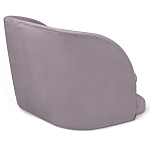 Барный стул со спинкой на 4-х деревянных ножках Сиреневый Велюр Ava Charm варинант исполнения - 3 | Loft Concept в Брянске