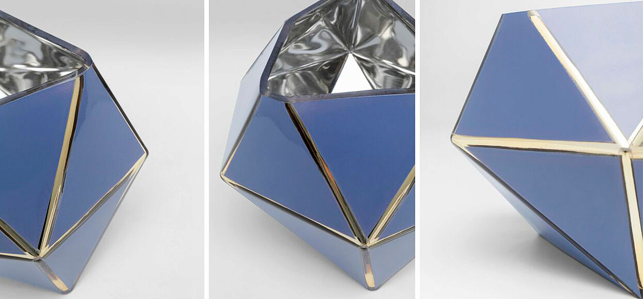 Ваза голубая Geometric projection Ваза голубая Geometric projection - Loft-Concept в Брянске
