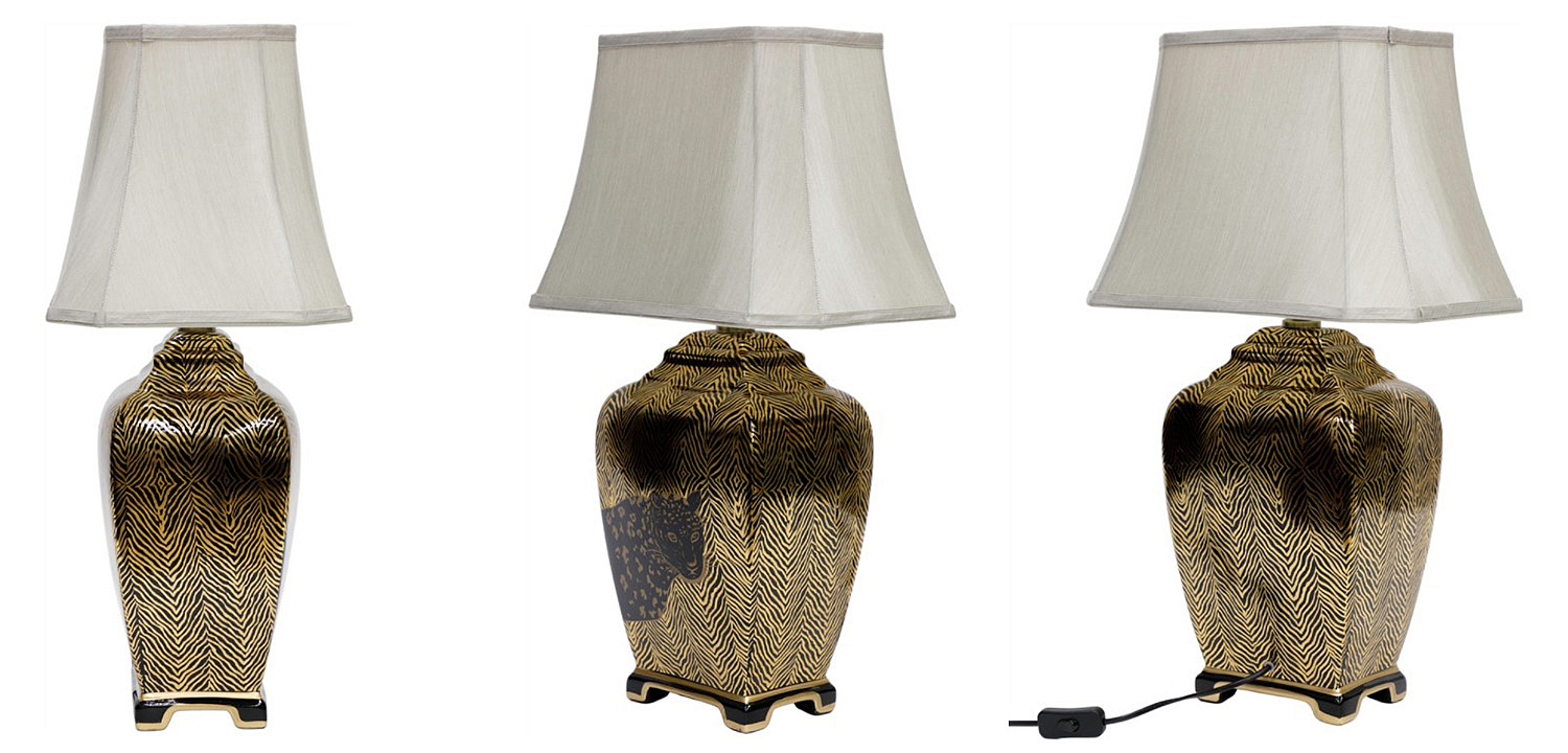 Настольная лампа Leopard Table lamp black and gold Настольная лампа Leopard Table lamp black and gold - Loft-Concept в Брянске