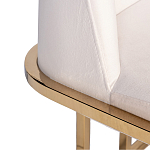 Стул обеденный велюровый кремовый с золотым каркасом Nobility варинант исполнения - 1 | Loft Concept в Брянске