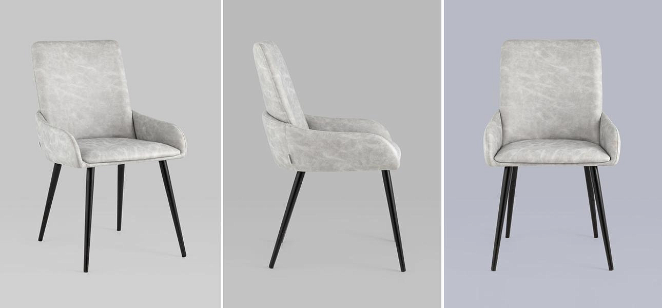 Стул Munchen Chair Светло-Серая Искусственная Замша Стул Munchen Chair Светло-Серая Искусственная Замша - Loft-Concept в Брянске