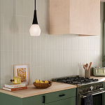 Подвесной светильник каплевидной формы с комбинированным плафоном из стали и белого матового стекла Kichler варинант исполнения - 7 | Loft Concept в Брянске