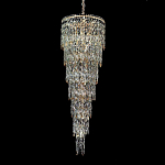 Люстра многоярусная каскадная с хрустальными подвесками Roul Crystal Light варинант исполнения - 4 | Loft Concept в Брянске