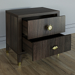 Тумба прикроватная с двумя ящиками Elsa Dreams Walnut варинант исполнения - 2 | Loft Concept в Брянске