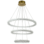 Многоярусная кольцевая люстра с хрустальным декором Gilbertine Crystals Ring Chandelier варинант исполнения - 2 | Loft Concept в Брянске