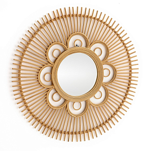 Зеркало Mirror Rattan Round D90