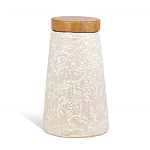 Керамический столик с деревянной столешницей "Пешка" варинант исполнения - 6 | Loft Concept в Брянске