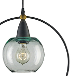 Подвесной светильник с прозрачным плафоном в тонком металлическом кругу Hanging Cascade Balls варинант исполнения - 1 | Loft Concept в Брянске