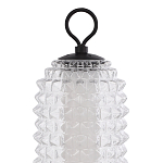 Настольная лампа с прозрачным факутрным стеклянным плафоном Sonora варинант исполнения - 3 | Loft Concept в Брянске