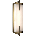 Бра со стеклянным плафоном имитация мрамора Tommaso Rectangular Bronze Marble Wall Lamp варинант исполнения - 1 | Loft Concept в Брянске