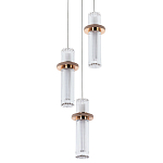 Подвесной светильник золото Trio Odile Acrylic Tube Hanging Lamp Gold варинант исполнения - 1 | Loft Concept в Брянске