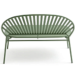 Зелёная скамья из стали Goodwin Metal Bench Green варинант исполнения - 3 | Loft Concept в Брянске