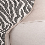 Кресло без подлокотников бежевое с принтом Macrocosm варинант исполнения - 2 | Loft Concept в Брянске