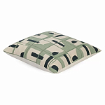 Подушка декоративная зеленого цвета с геометрическим рисунком Divine Abstractions варинант исполнения - 1 | Loft Concept в Брянске