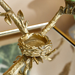 Подсвечник с двумя попугаями из фарфора на бронзовой ветке Eden Garden варинант исполнения - 4 | Loft Concept в Брянске