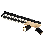 Потолочный светильник черный GAVIN WOOD варинант исполнения - 1 | Loft Concept в Брянске