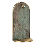 Настенный светильник зеленого цвета с бронзовой рамкой овальной формы с полкой Herbarium  варинант исполнения - 1 | Loft Concept в Брянске