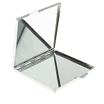 Зеркало двухстороннее квадратное из натурального камня Змеевик с декоративной вставкой в виде ящерицы Silver Stone Mirrors варинант исполнения - 3 | Loft Concept в Брянске