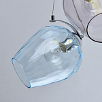 Люстра каскадная с 9-ю разноцветными стеклянными плафонами Kaleido варинант исполнения - 5 | Loft Concept в Брянске