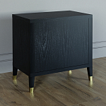 Прикроватная тумбочка с полкой Elsa Dreams Black варинант исполнения - 4 | Loft Concept в Брянске