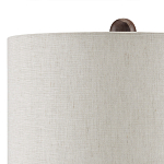 Настольная лампа из мрамора с тканевым абажуром Seductress варинант исполнения - 2 | Loft Concept в Брянске