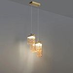 Подвесной светильник волнистой формы из фактурного стекла Wave варинант исполнения - 4 | Loft Concept в Брянске