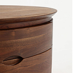 Прикроватный столик из дерева с 2-мя ящиками Moon Walnut Furniture варинант исполнения - 5 | Loft Concept в Брянске