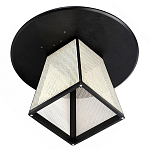 Обеденный стол с круглой чёрной столешницей и плетёным основанием Savanna Round Table варинант исполнения - 2 | Loft Concept в Брянске