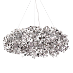 Люстра подвесная круглая с многочисленными металлическими круглыми элементами Terzani Argent варинант исполнения - 1 | Loft Concept в Брянске